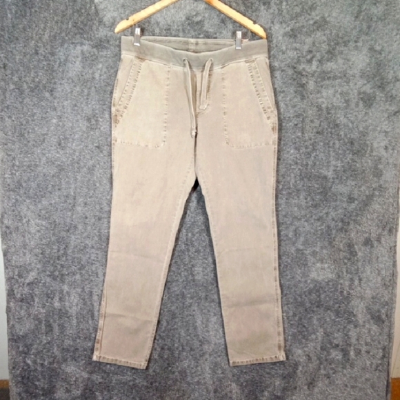 Standard James Perse Womens Utility Drawstring Pants Strerch Size 3 =large - Picture 1 of 10